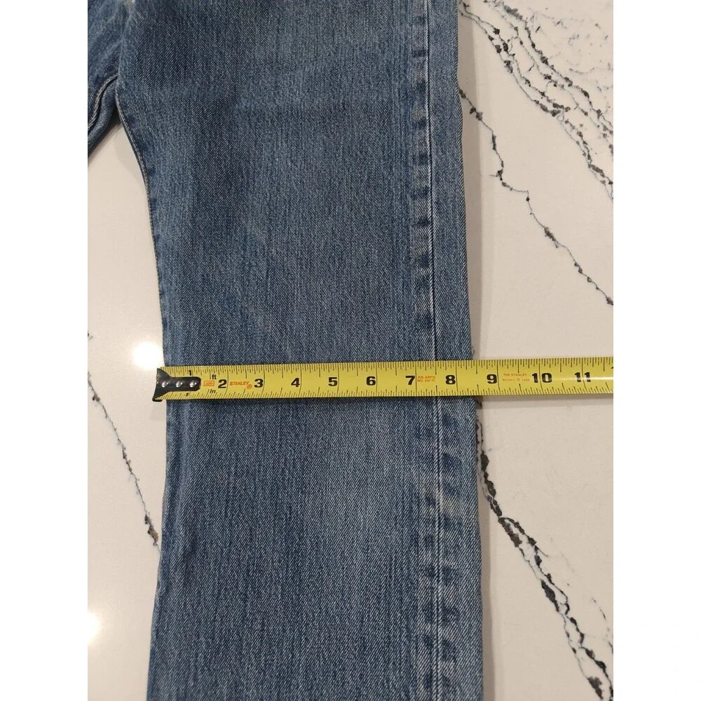 Levis 501xx Jeans Mens 33x32 Fits 32x29 Blue Straight Button Fly Denim Pants Y2K